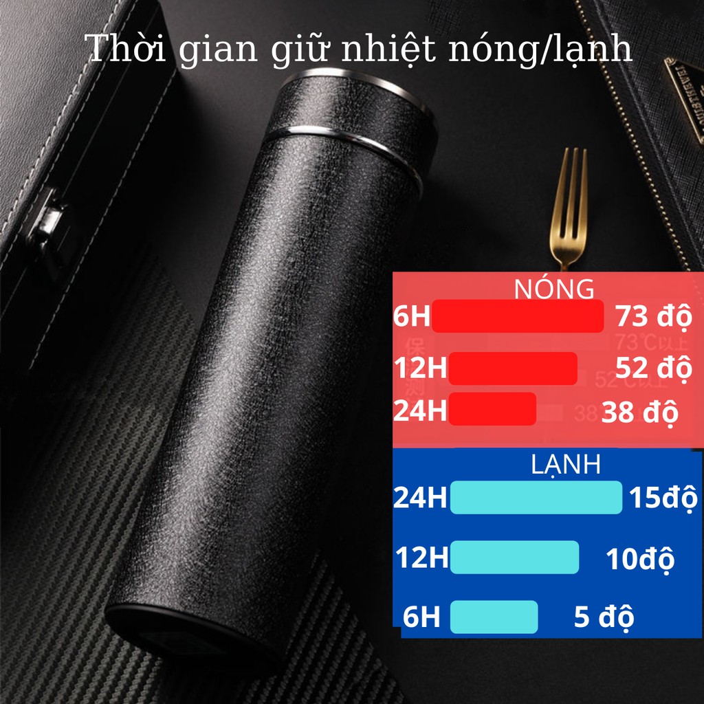 Bình giữ nhiệt 6 lớp TiLoKi TGN04 giả da chống xước dung tích 480ml