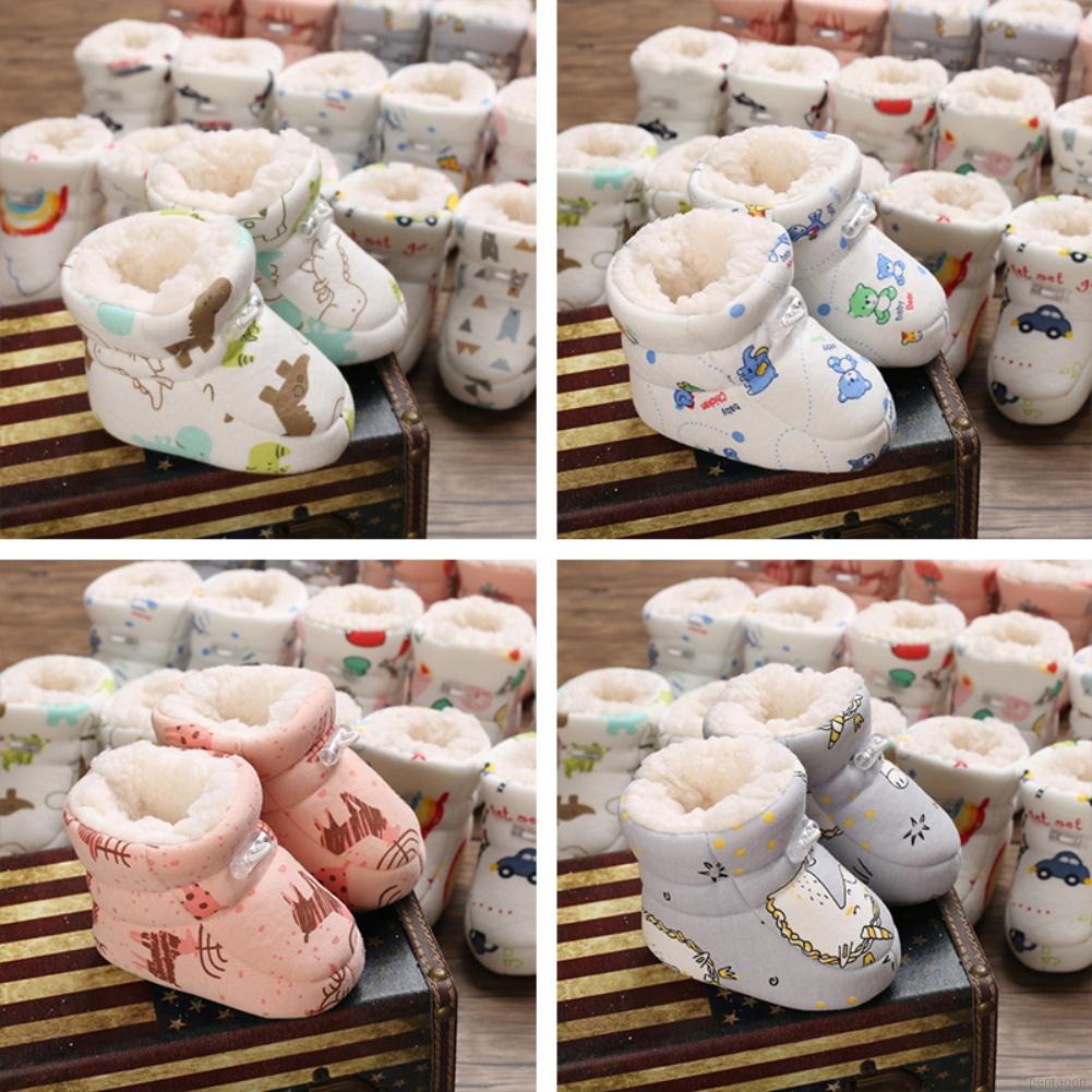 Giày tập đi chống trượt hoạ tiết hoạt hình cho bé