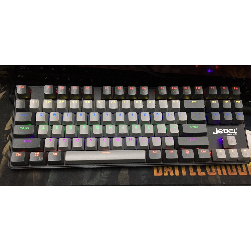 Phím cơ Jedel KL 103 Gaming LED Rainbow (TKL 87 phím) - VSP phân phối
