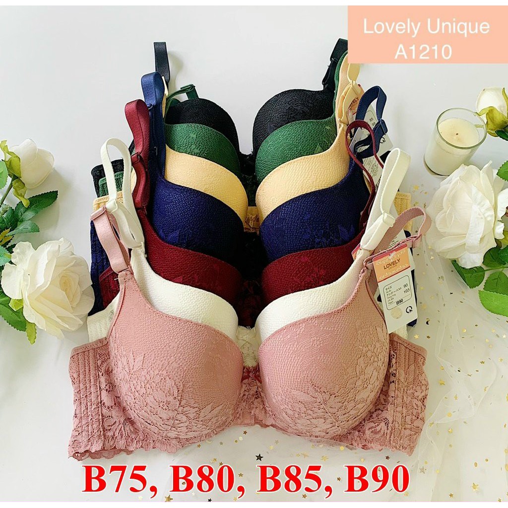 Áo Lót Ren Lovely Mỏng Ép Ren Cài 3 Mã 1210 - Chất Ren Mềm Mại, Nâng Ngực, Chuẩn Form