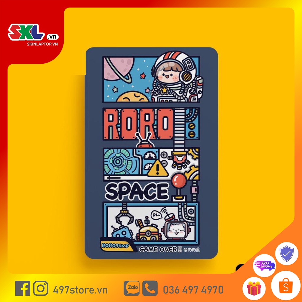 Skin Card Rorojump (Series 1) - Miếng Dán ATM, Thẻ Xe, Thẻ Từ, Thẻ Chung Cư - Chất Liệu Chống Xước - Chống Nước