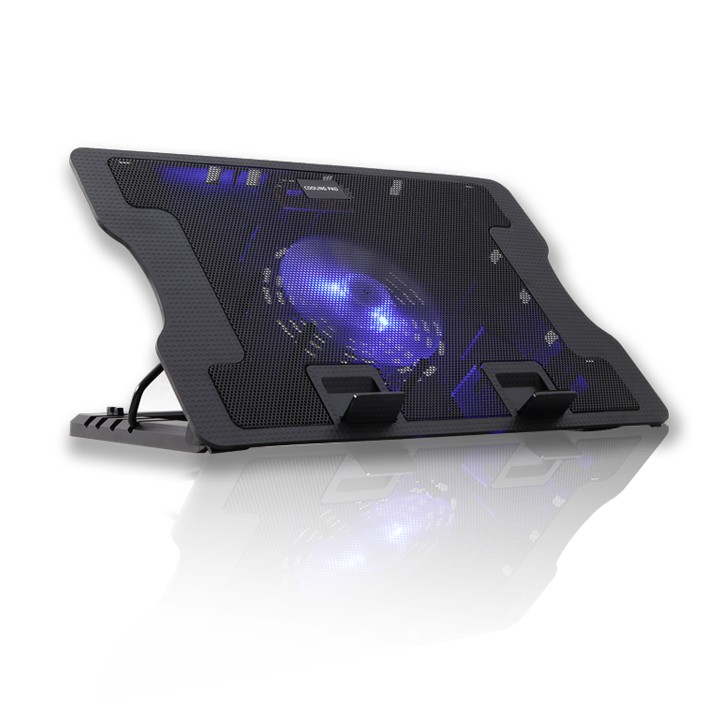 ĐẾ TẢN NHIỆT LAPTOP N88 N339- NÂNG 45 ĐỘ - FAN LỚN + LED (ĐEN)