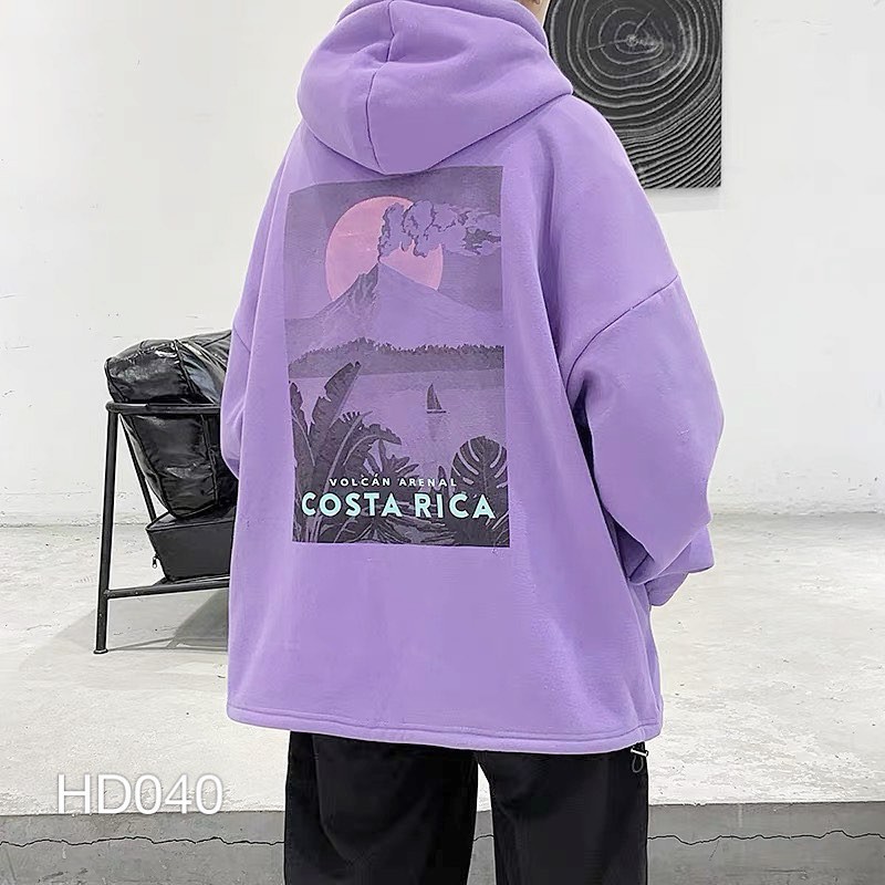 Áo Hoodie Costa Rica Form Rộng Màu Unisex