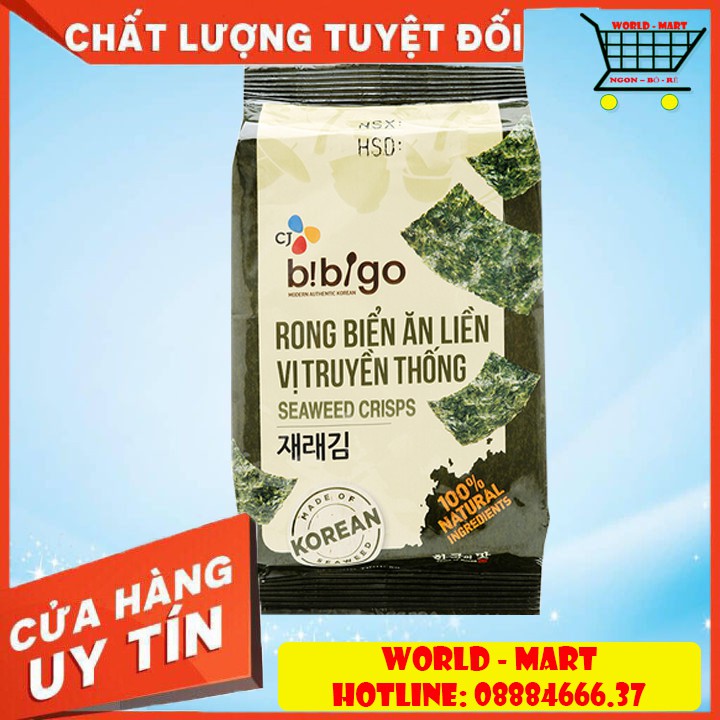 RONG BIỂN ĂN LIỀN VỊ TRUYỀN THỐNG BIBIGO GÓI 5G