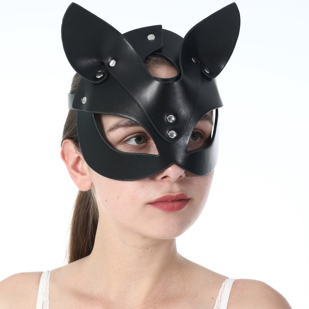 Mặt Nạ Da Hóa Trang Hình Mèo Quyến Rũ Cho Nữ