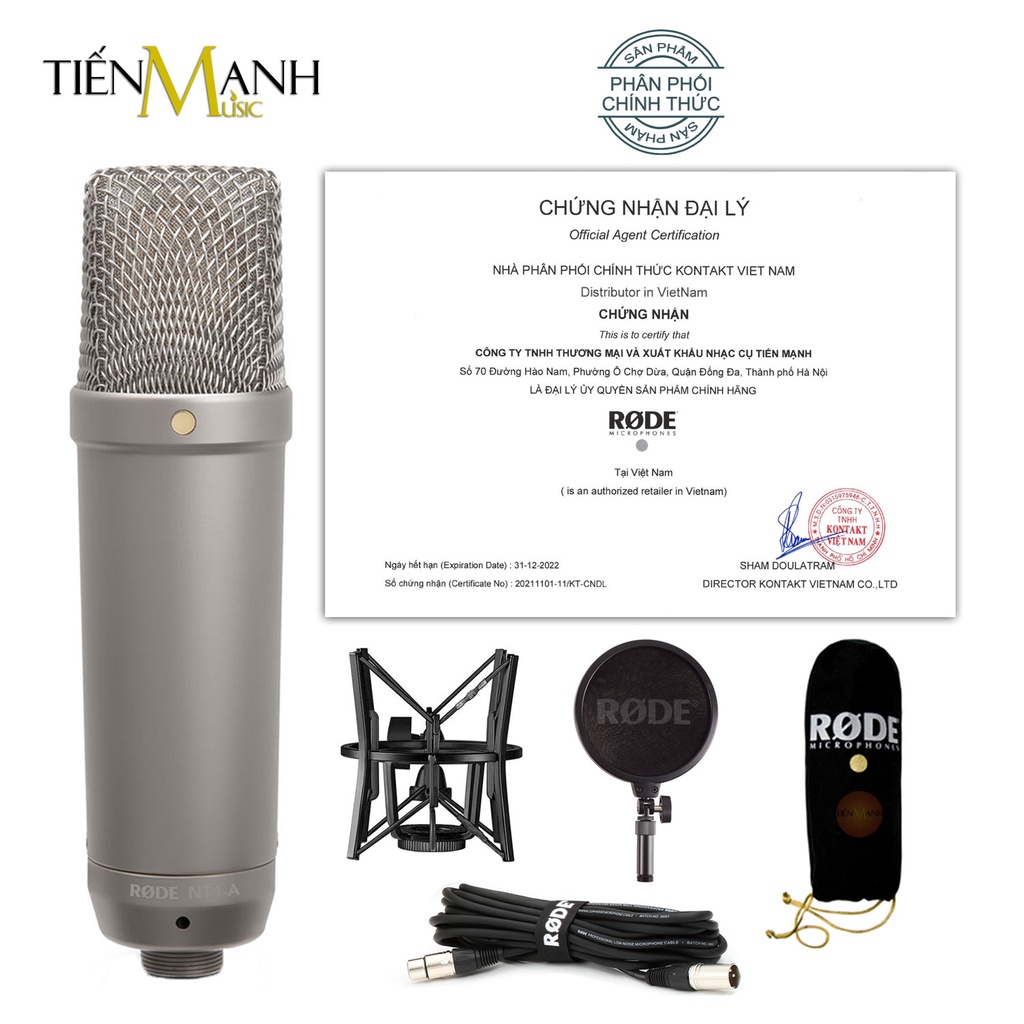 Micro Rode NT1-A Mic Thu Âm Condenser Livestream Phòng Thu Studio Chuyên Nghiệp NT1 Microphone Cardioid NT1A