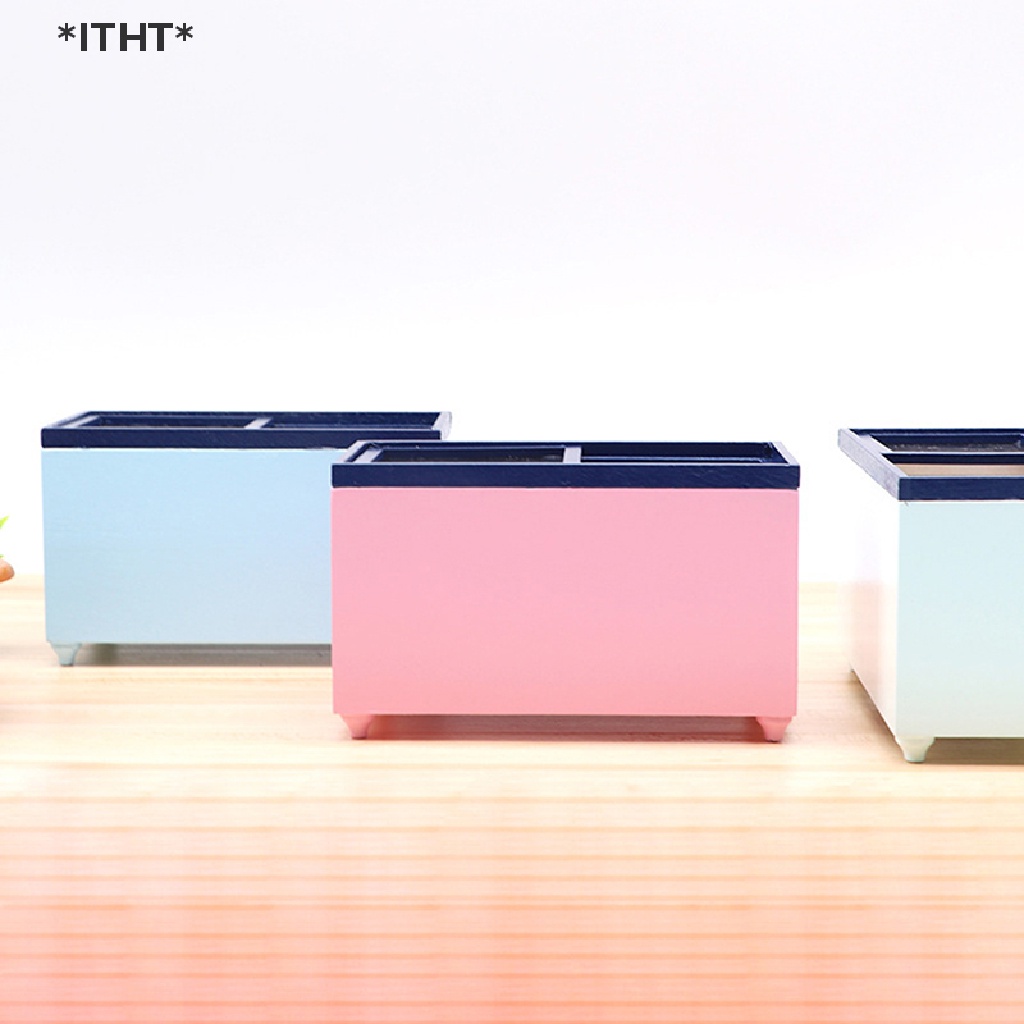 Tủ Lạnh Mini Tỉ Lệ 1: 12 Dùng Để Trang Trí Nhà Búp Bê