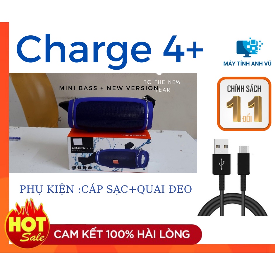 [Mã ELHACE giảm 4% đơn 300K] Loa bluetooth Charge 4+ Mini Bass cực mạnh ,Loa mini cầm tay