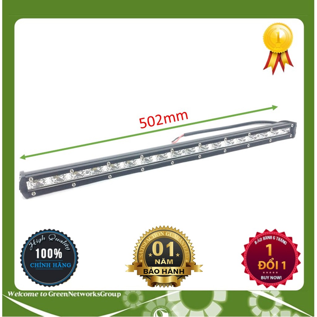 Đèn pha led bar 30 bóng dài 80 cm dành cho ôtô ánh sáng trắng chính hãng Greennetworks