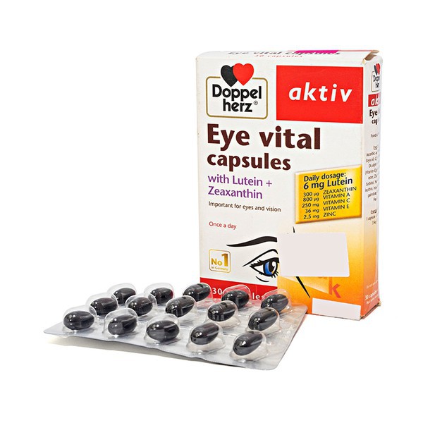 Viên uống bổ mắt Doppelherz Eye Vital Capsules Hộp 30 Viên | Thế Giới Skin Care