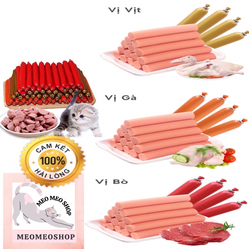 Xúc Xích Cho Thú Cưng Chó Mèo hamter 15gr ❤️😽 Xúc xích cho cún mèo siêu ngon bổ dưỡng