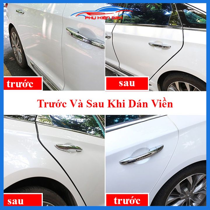 Viền Dán Cánh Cửa Cao Su Non Chống Va Chạm Trầy Xước 5M Siêu Mút