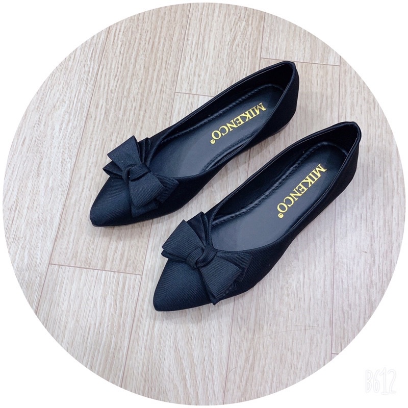 Giầy bệt phối nơ chất vải siêu êm siêu mềm