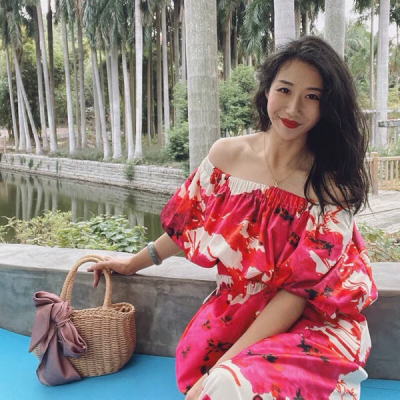 Đầm maxi hoa cao cấp tiểu thư vô cùng đẹp Ảnh thật. Sẵn hàng