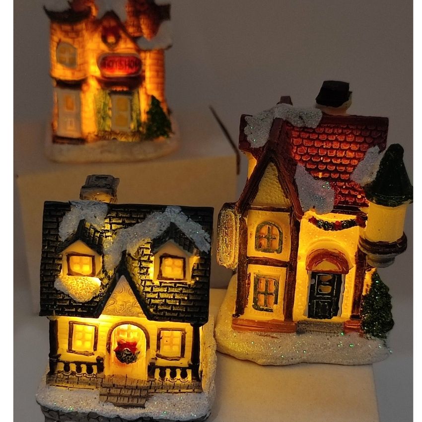 Đèn Led Hình Ngôi Nhà Độc Đáo Thích Hợp Trang Trí Trong Đêm Giáng Sinh, Để Bàn Học - P086