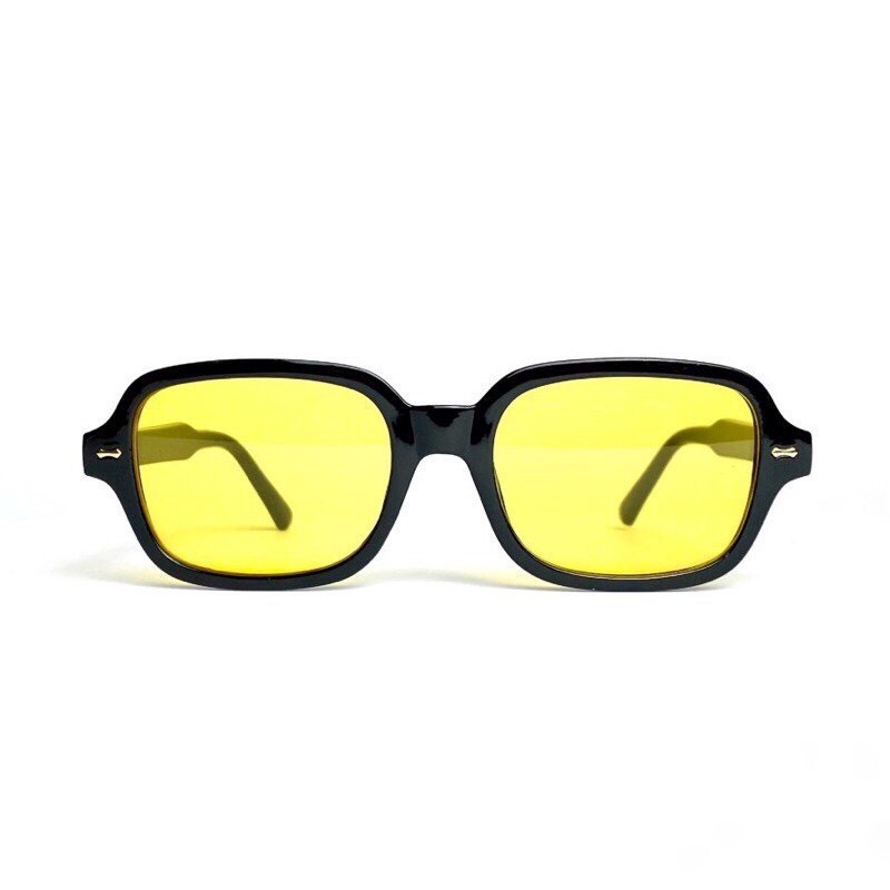 Mắt Kính Thời Trang Y2K Đính Vạch Chân Nhựa Form Oval 630 Phong Cách Ulzzang Siêu Xinh - Hazo