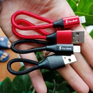 Cáp sạc nhanh dây dù 25cm cho iphone