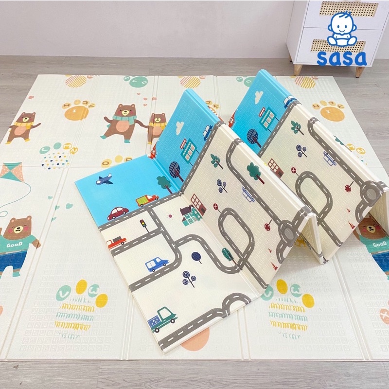 ❗️❗️(Nhận Nowship) THẢM GẤP CAO CẤP XPE 2 MẶT SASA 1m8 x 2m x 1cm CHO BÉ❗️❗️