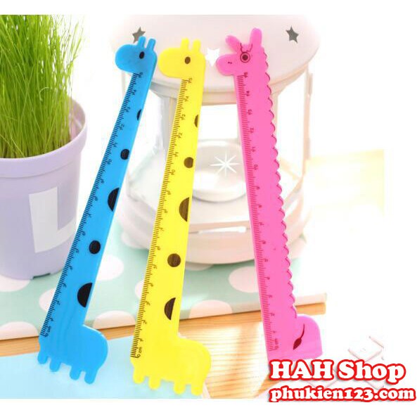 Thước Hình hươu cao cổ, voi dễ thương 15cm