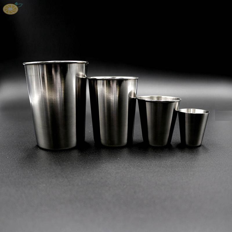 Practical ​Stainless Steel 30/70/180/320ml Beer Milkshake Cup For bar Coffee Shop Tea Mugs Camp Travel Metal 1pcs Cup