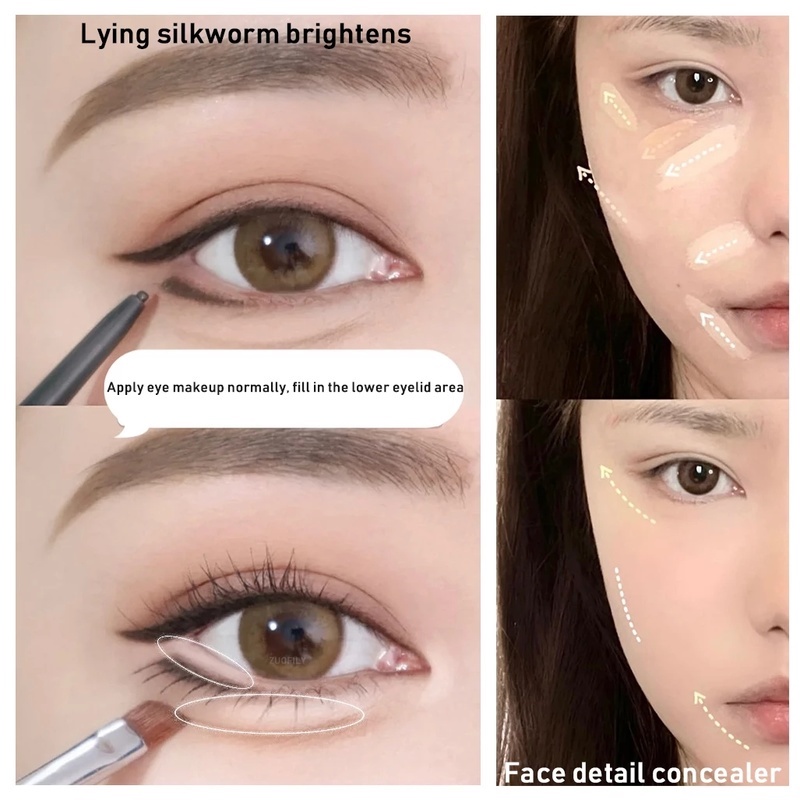 Bút Che Khuyết Điểm Bắt Sáng Tự Nhiên Chống Thấm Nước Lâu Trôi