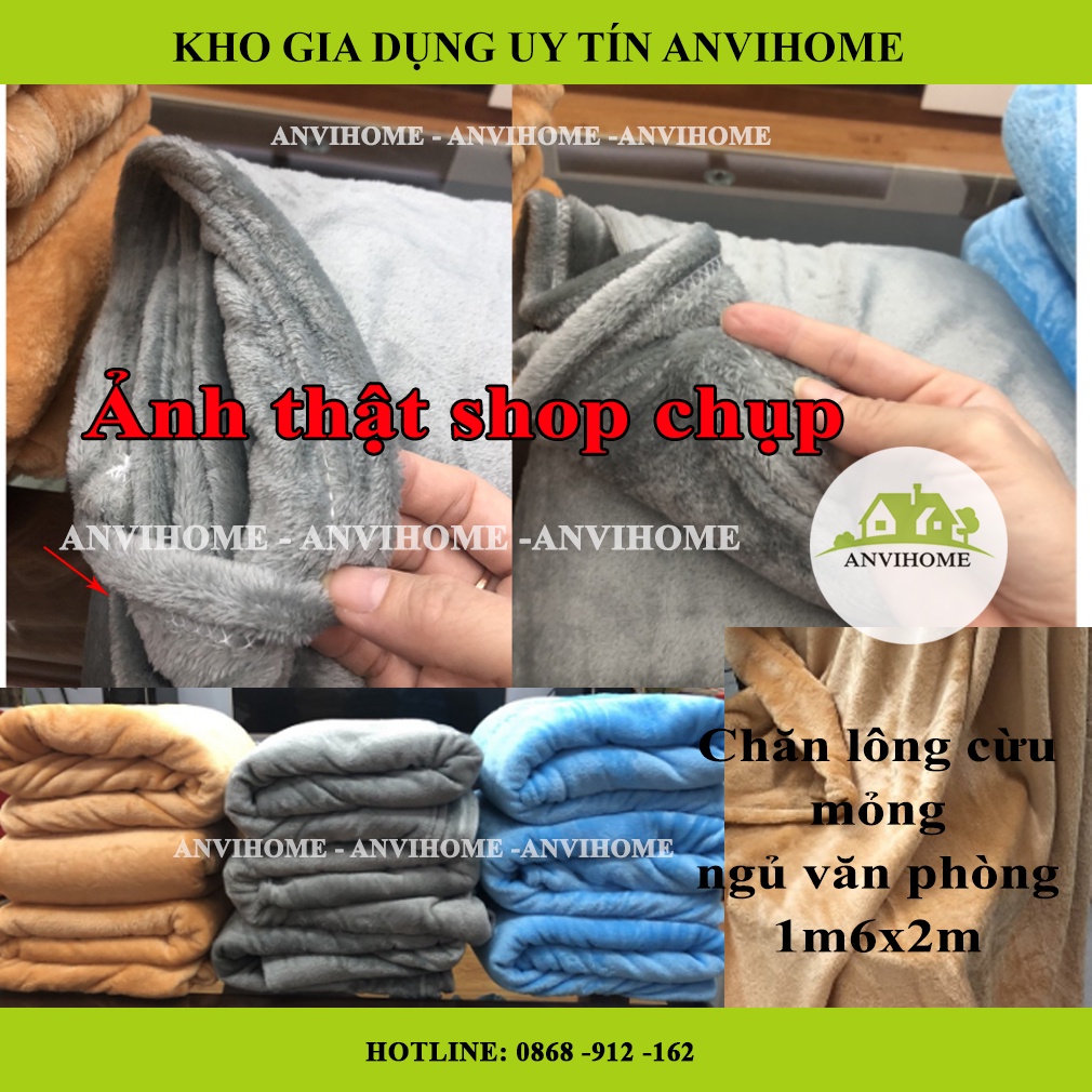 Chăn mỏng nằm ngủ điều hoà văn phòng, đi xe ô tô, chăn đắp văn phòng, spa, đi học, đi du lịch Cotton Kẻ sọc Mềm ANVIHOME