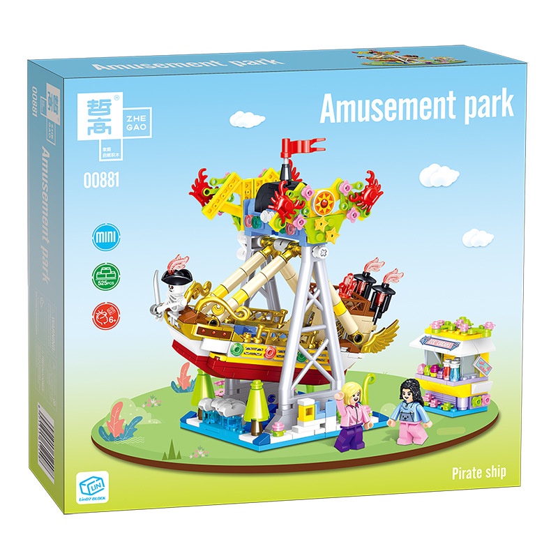 Bộ Đồ Chơi Lắp Ráp Công Viên Giải Trí Dành Cho Trẻ Em