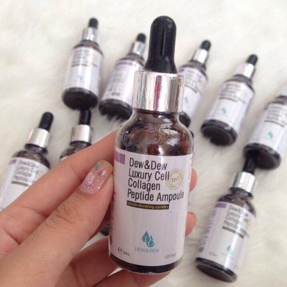 Serum giảm nám Dew&amp;Dew Luxury Cell Collagen Hàn Quốc bổ sung Collagen giảm tàng nhang