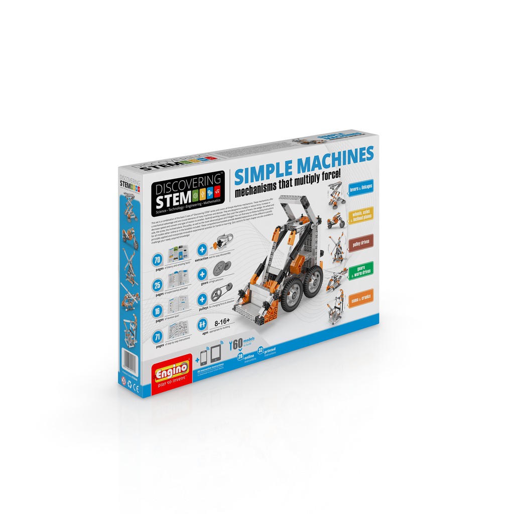 ĐỒ CHƠI LẮP RÁP STEM 40 MÁY CƠ ĐƠN GIẢN ENGINO