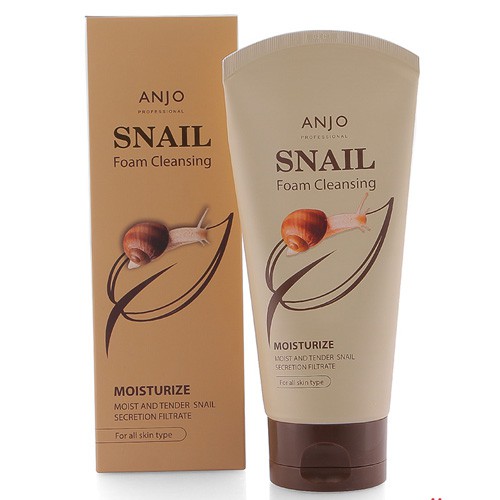 Sữa rửa mặt Anjo Snail Foam Cleansing dưỡng ẩm da Hàn Quốc 100ml