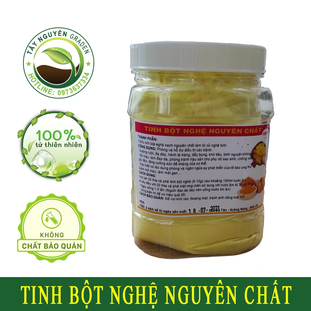 500g tinh bột nghệ nguyên chất Nông sản sạch Tây Nguyên