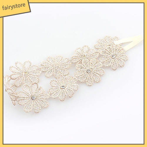 Băng Đô Đính Hoa Xinh Xắn Cho Bé Gái