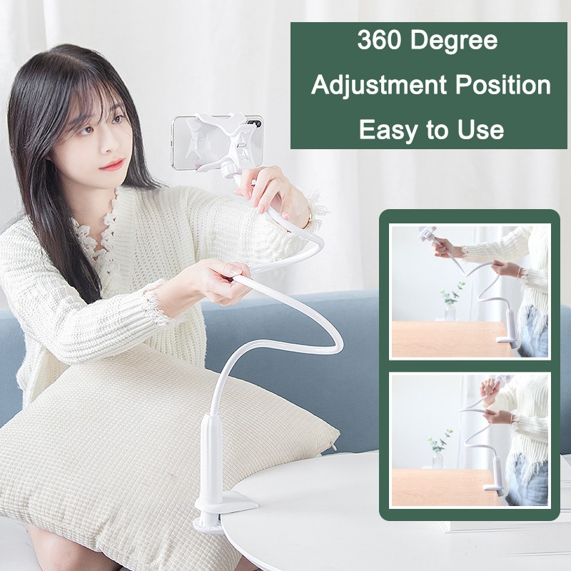 Giá đỡ điện thoại đa chức năng sử dụng trên xe ô tô/để bàn/giường an toàn tiện dụng | BigBuy360 - bigbuy360.vn