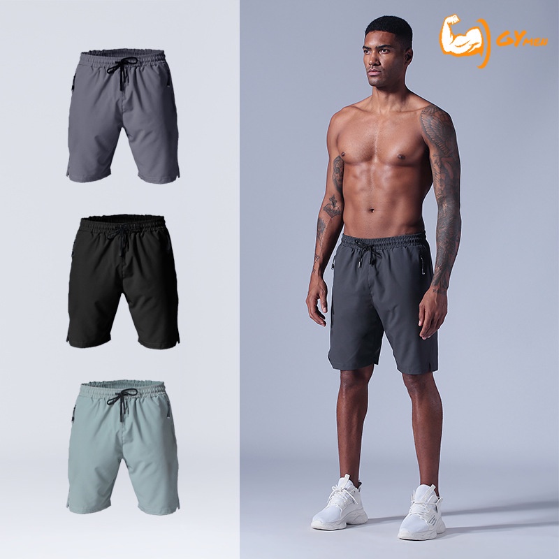 [GYMen]  Quần short thể thao nam  thoải mái  chạy bộ   tập thể dục  quần bóng rổ  rộng rãi  cỡ lớn  ngoài trời   huấn luyện  hút mồ hôi  quần ngắn đến gối