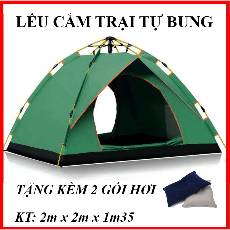 Lều Cắm Trại Du Lịch Dã Ngoại,  Lều Phượt Tự Bung 4 đến 6 người Chống Thấm Nước Chống Muỗi Gấp Gọn Tiện Lợi | BigBuy360 - bigbuy360.vn