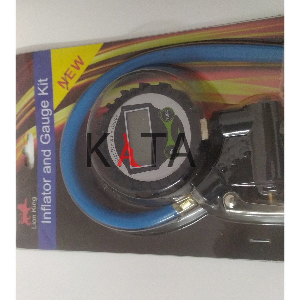 Đồng hồ bơm lốp điện tử chuyên ô tô, xe máy 7 Bar, 100 PSI BL01