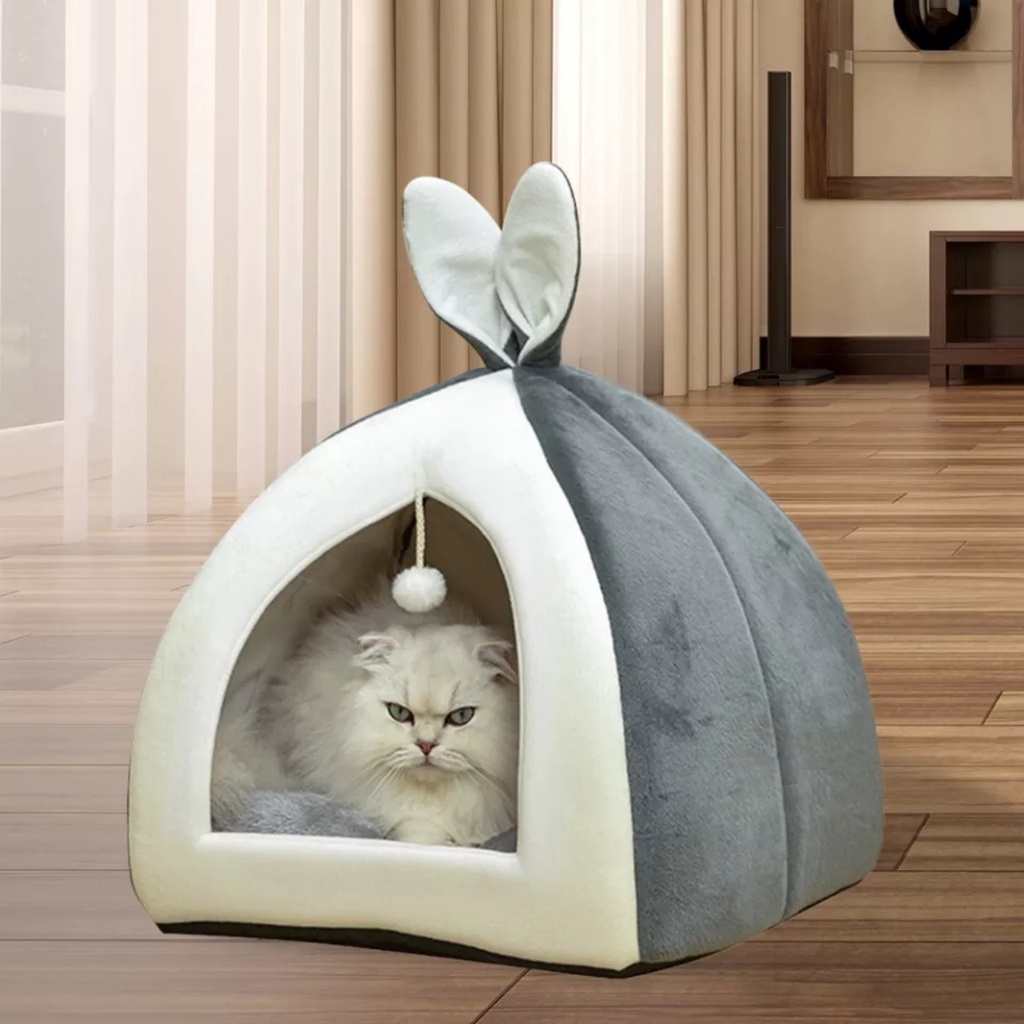 Chuồng chó mèo thú cưng, nhà lồng, đệm ổ ngủ tai thỏ, nệm tháo rời