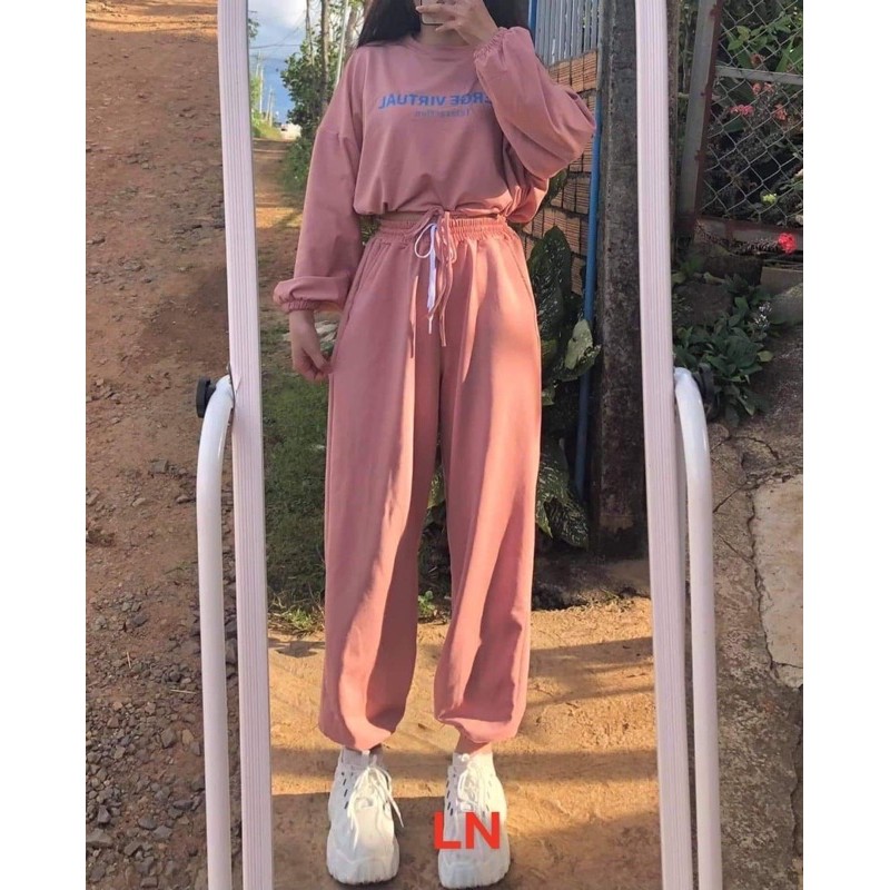 Bộ croptop dài VIRTUAL LN12