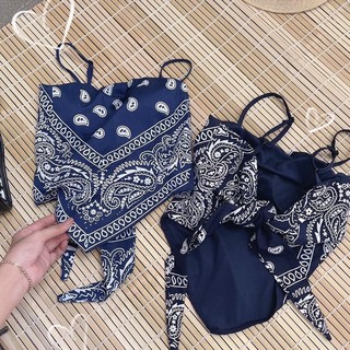 Áo 2 dây giả khăn bandana