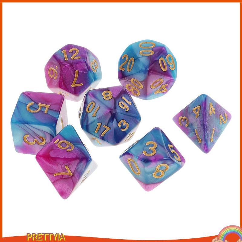 Set 7 Viên Xúc Xắc Đa Diện Cho D & D TRPG MTG Party