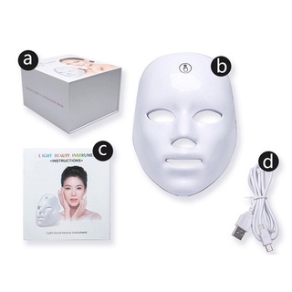 Mặt Nạ Ánh Sáng Sinh Học 7 Màu Tích điện