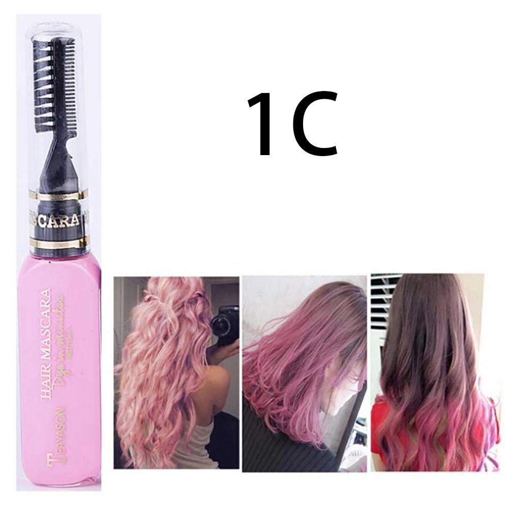 Mascara Nhuộm Tóc Tạm Thời Tự Làm Không Độc Hại 8 Màu Tùy Chọn