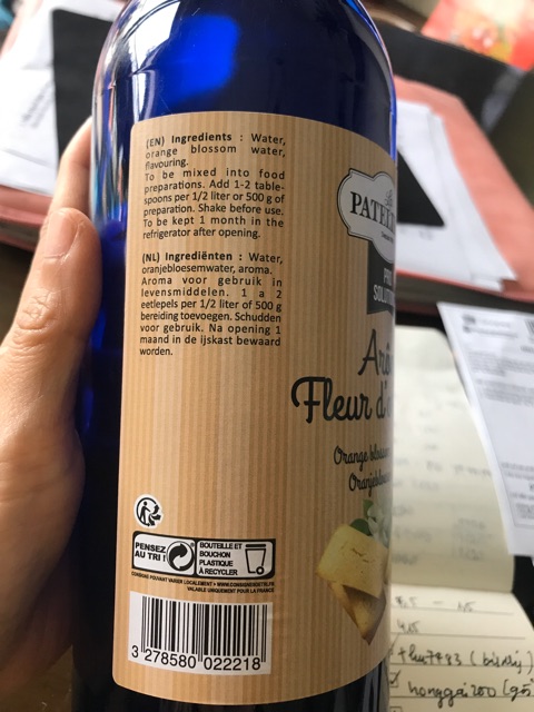 Nước hoa cam Pháp chai 100ml ( làm bánh mỳ hoa cúc)