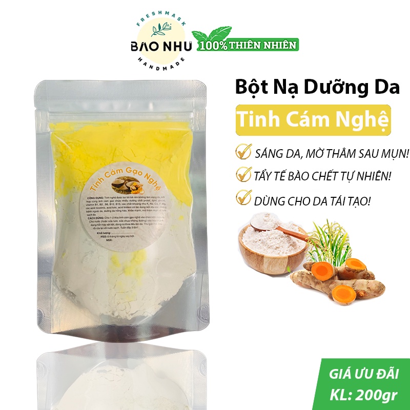 Cám Gạo Tinh Nghệ - Da Khoẻ, Mờ Thâm Mụn