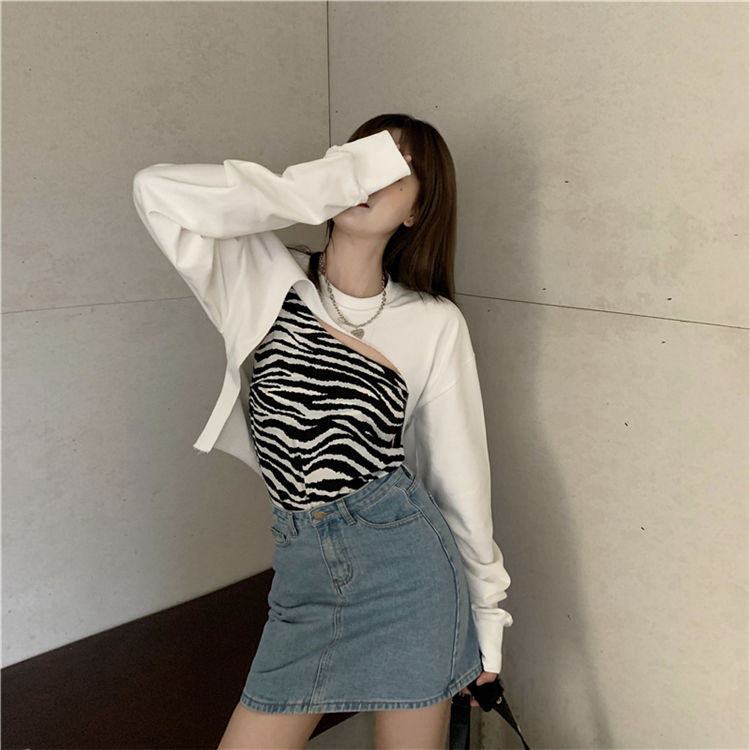 Áo croptop tay dài kiểu dáng xinh xắn trẻ trung cho nữ áo sơ mi nữ áo kiểu áo sơ mi kiểu