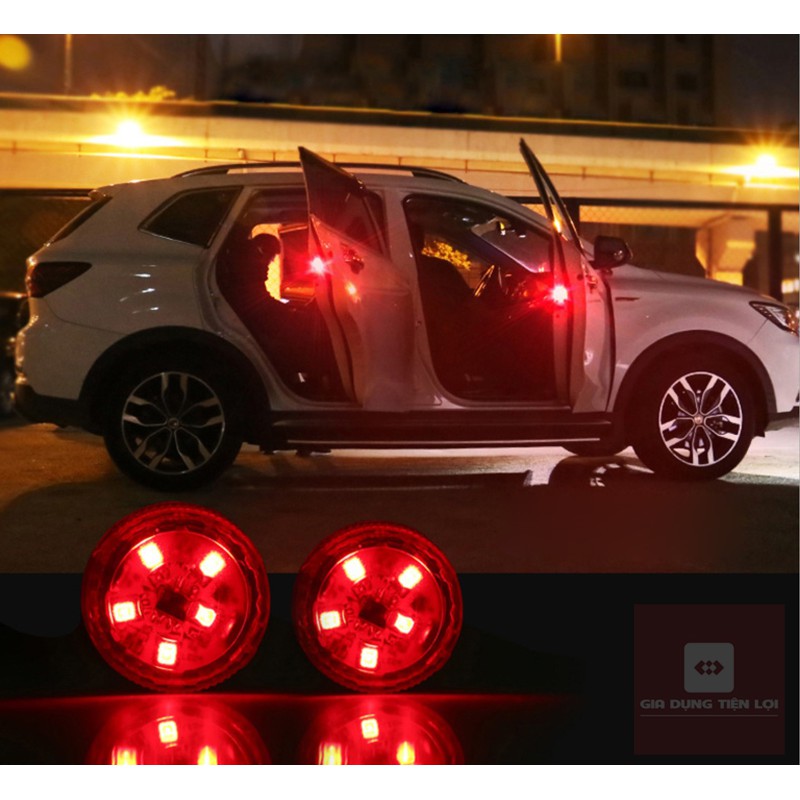 Bộ 2 đèn led nhấp nháy nhiều chế độ cảnh báo xe đi sau khi mở cửa xe hơi ô tô