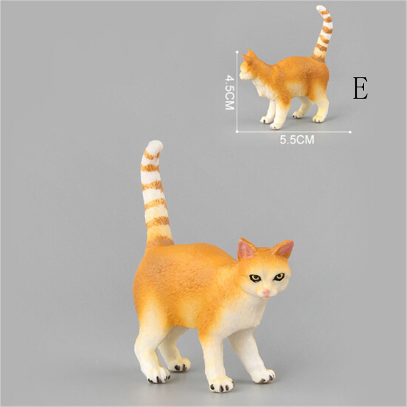 ღBLIღ Farm Simulation Mini Cat Animal Model Plastic Figures Decoration Kids Gift Toy [FS]