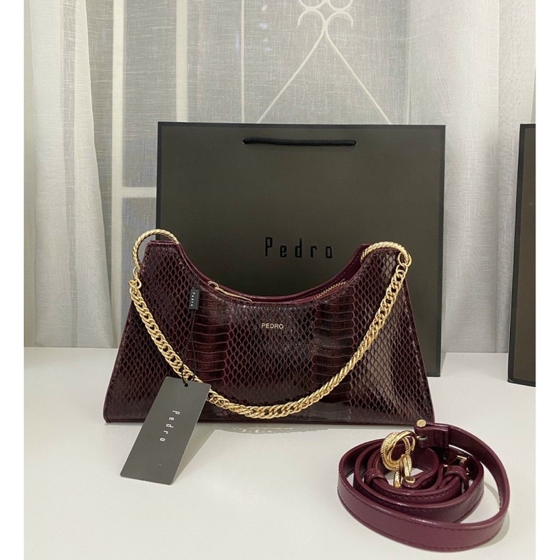 Túi Pedro snake effect siêu sang
