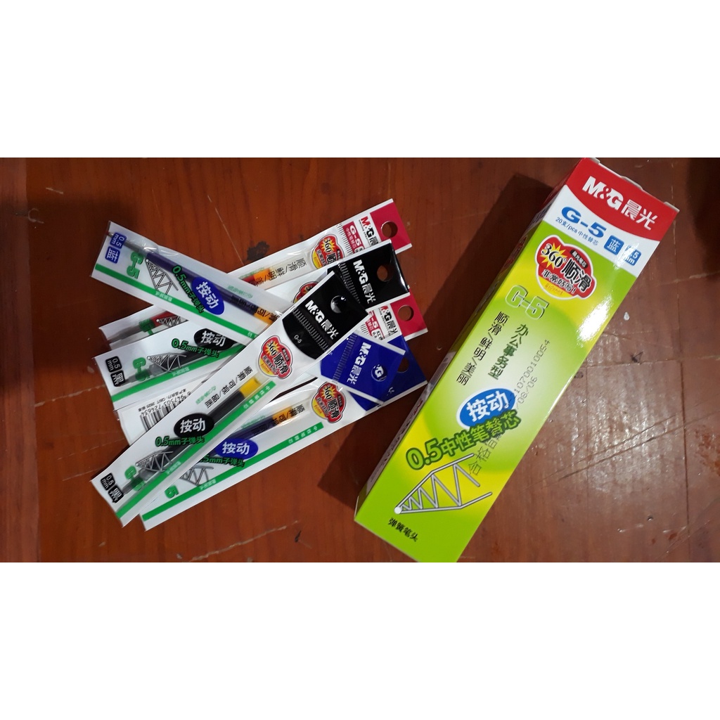 Hộp ruột 20 chiếc bút béo gel M&G G5 0.5mm