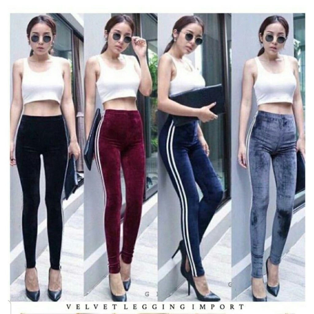 Quần Legging Chất Nhung Trắng Nhập Khẩu 9377